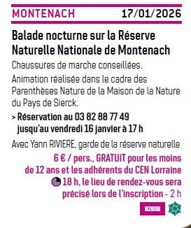 17 janvier cenl sortie