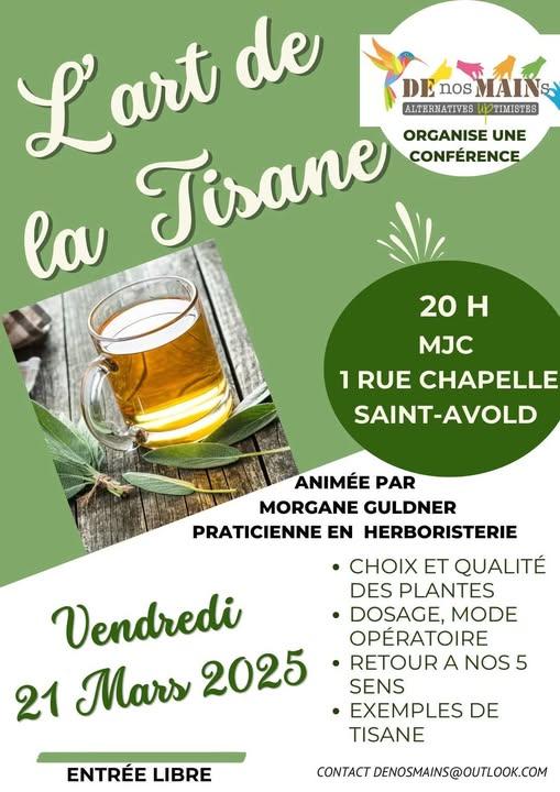 21 mars tisane de nos mains