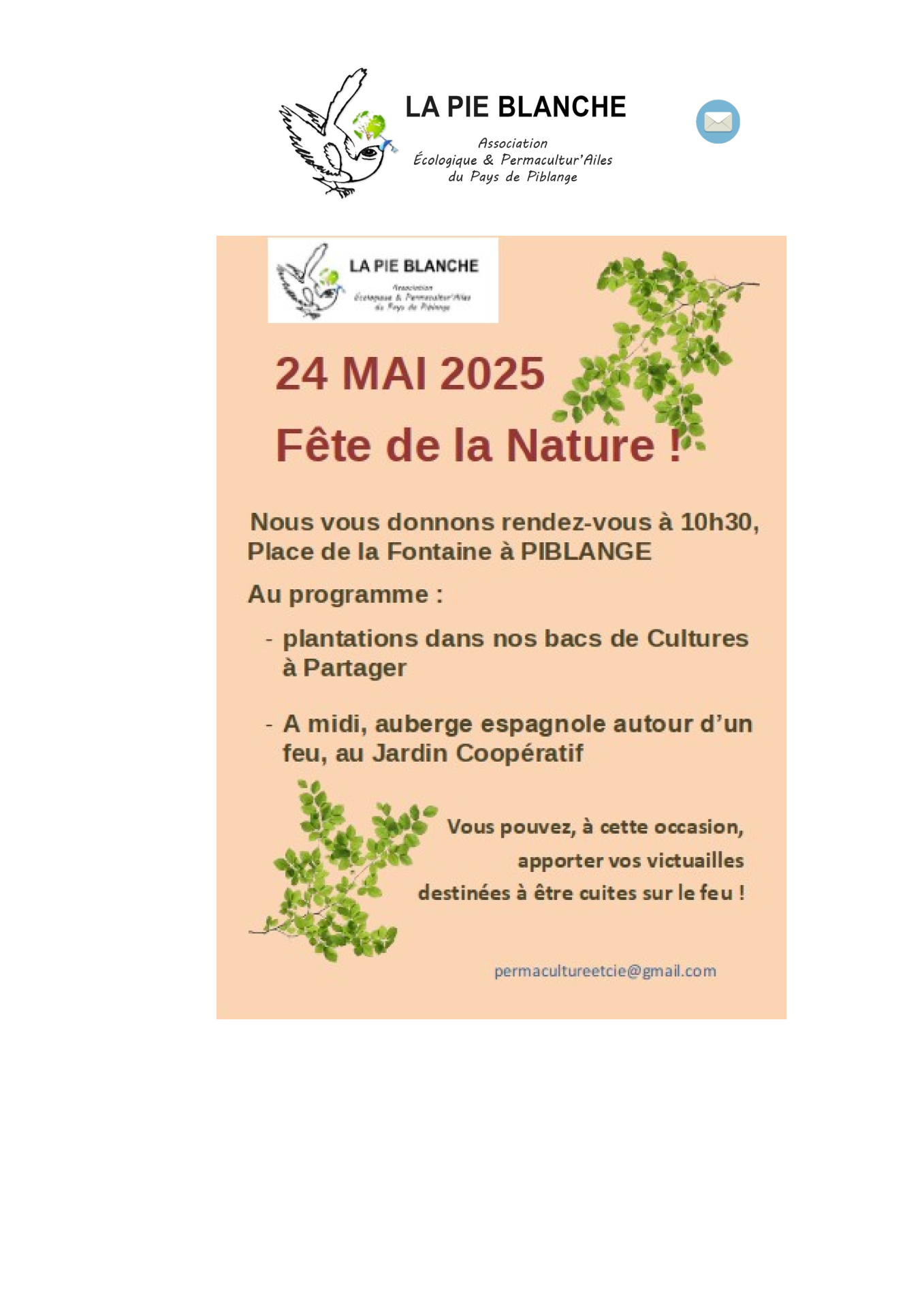 24 mai fete de la nature piblange