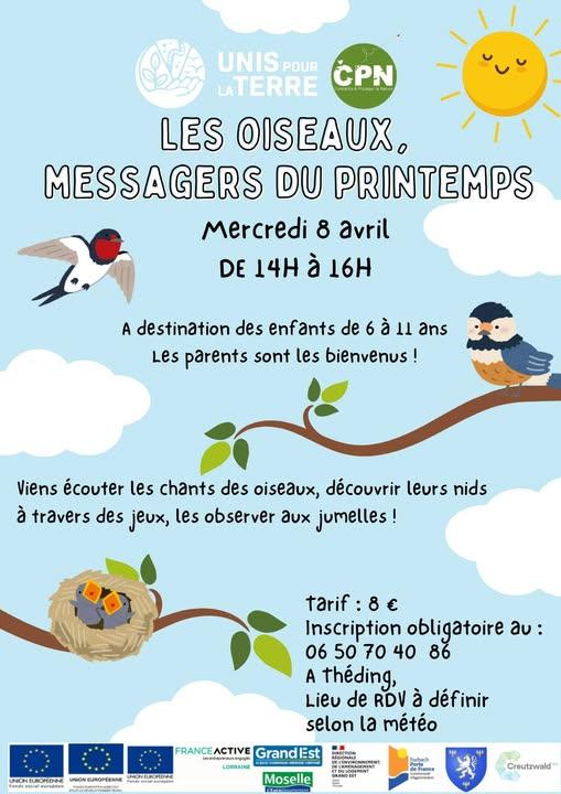 8 avril theding atelier nature enfants oiseaux unis pour la terre