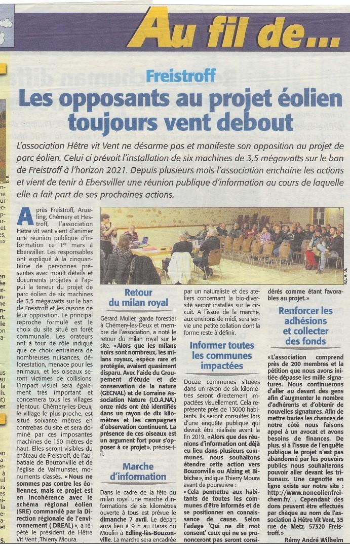 Article ami des foyers chretiens mars 2019