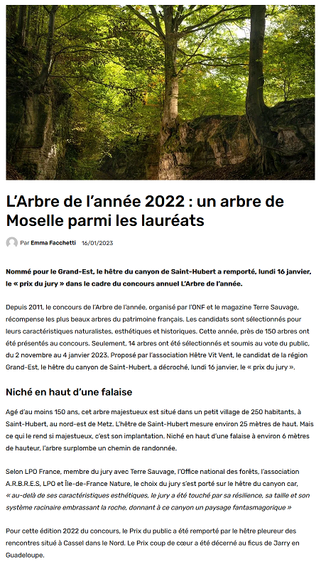 Article moselletv 16 janvier 2023