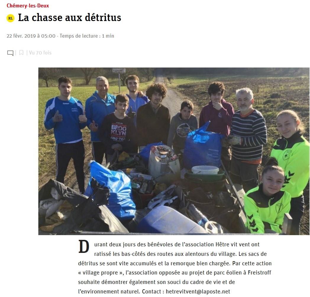 Article rl 22 fevrier 2019