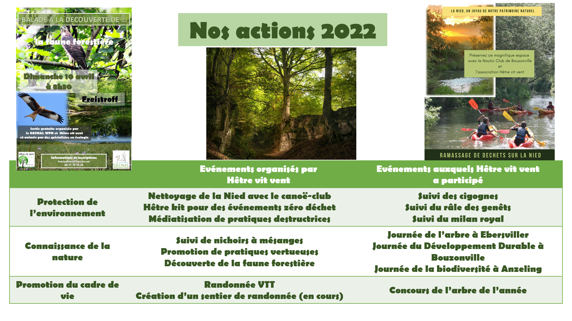 Bilan des actions 2022