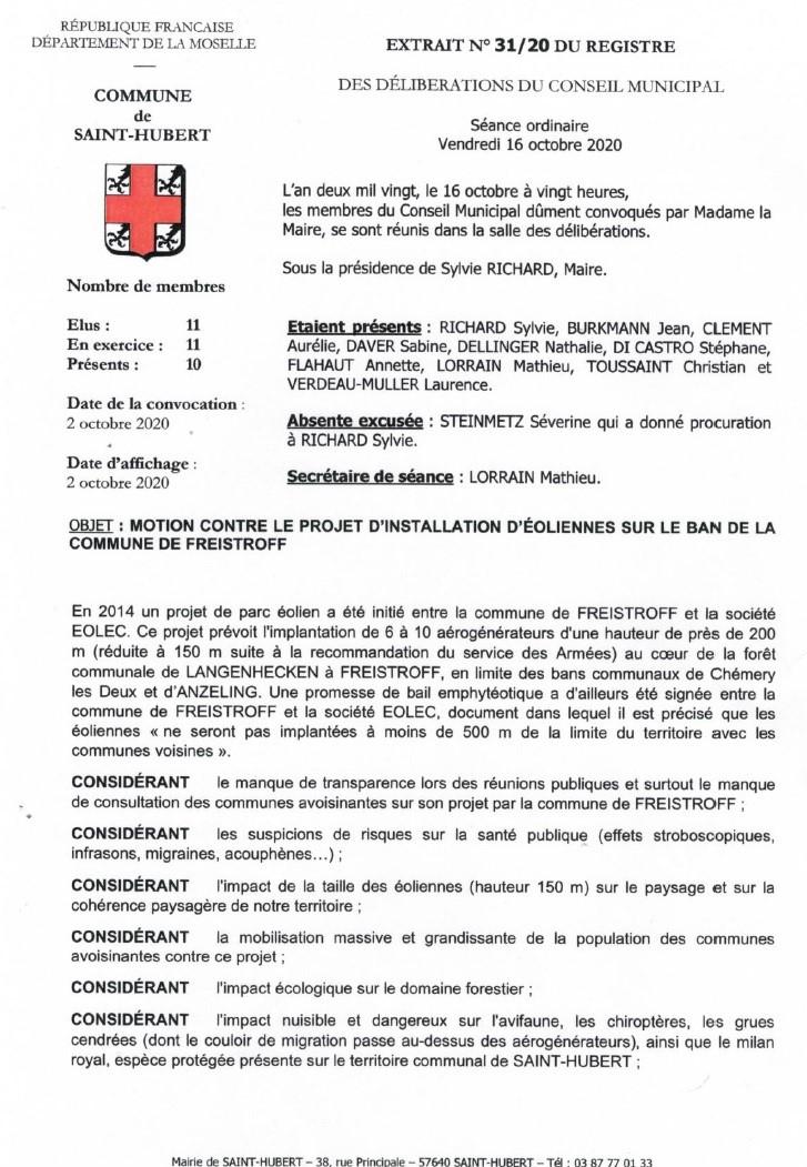 Delib st hubert p1