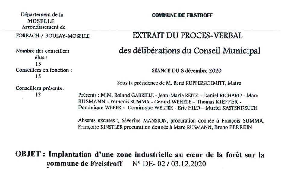 Deliberation filstroff p1