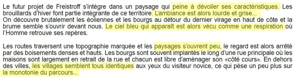 Extrait etude paysagere