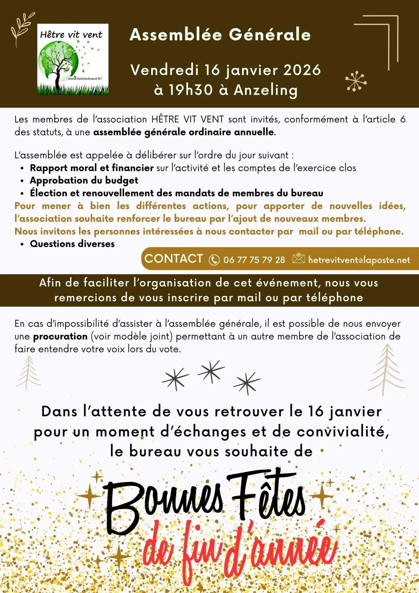 Invitation ag janvier 2026