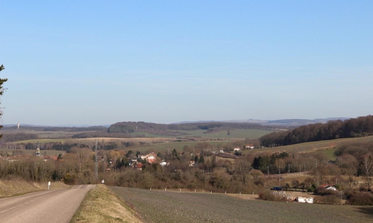 Vue depuis ebersviller sans eoliennes 1